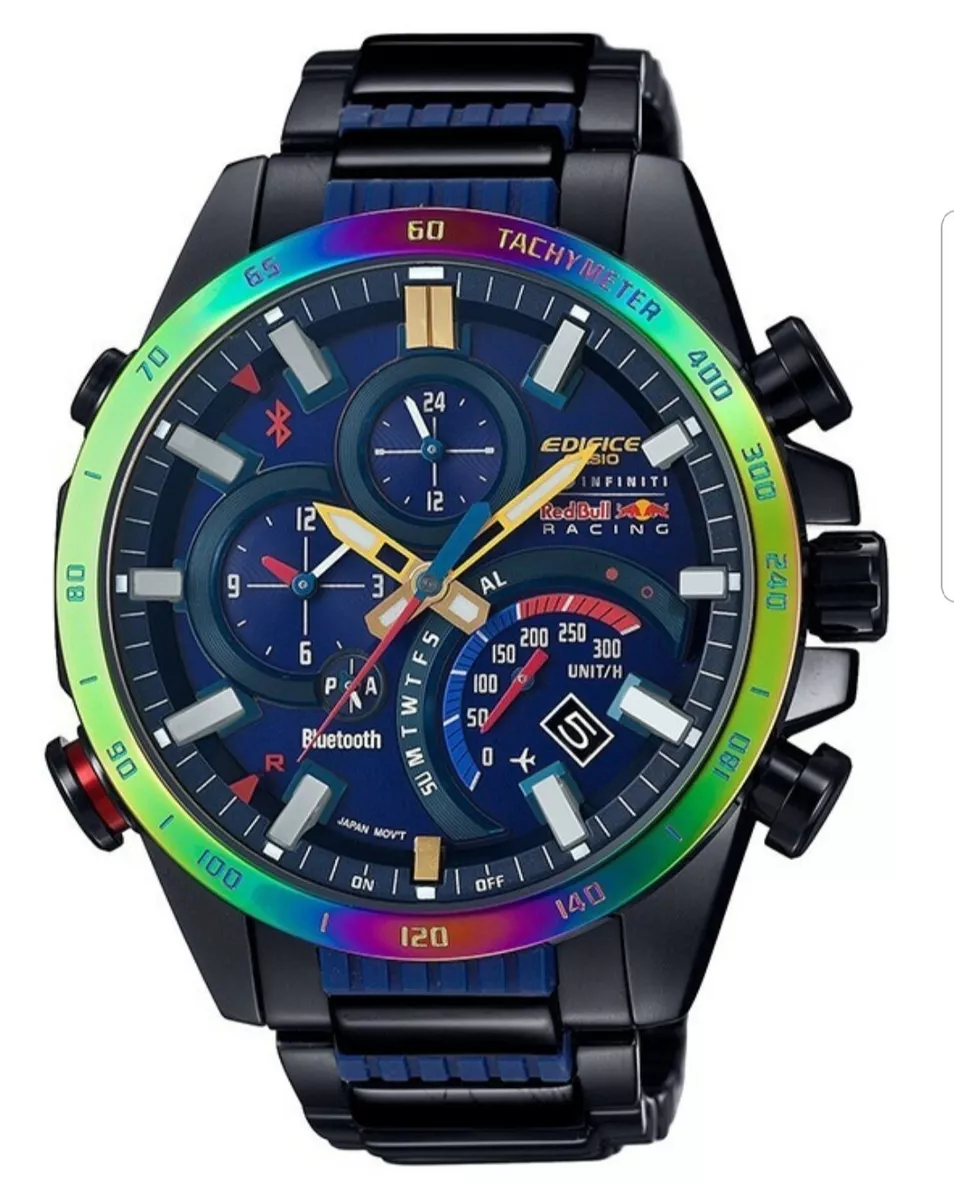 RARE *** Limited EDIFICE Red Bull Discontinued 100% New Mobile