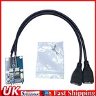 Mini PCI-E to Dual USB Adapter mPCIe to 5 Pin 2 Ports USB2.0 Converter Card