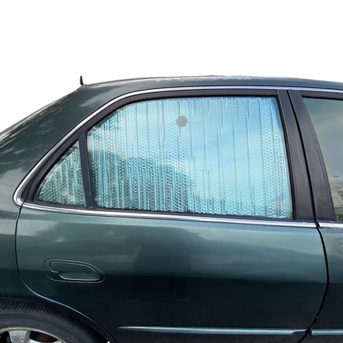 Parasol privacidad apto para Honda Accord sedán 1998-2002 ventana lateral negro plateado - Imagen 10 de 18