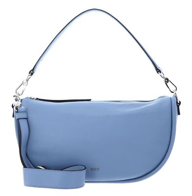 abro Leather Dalia Hobo Bag Willow Schultertasche Tasche Light Blue / Fairy Neu
