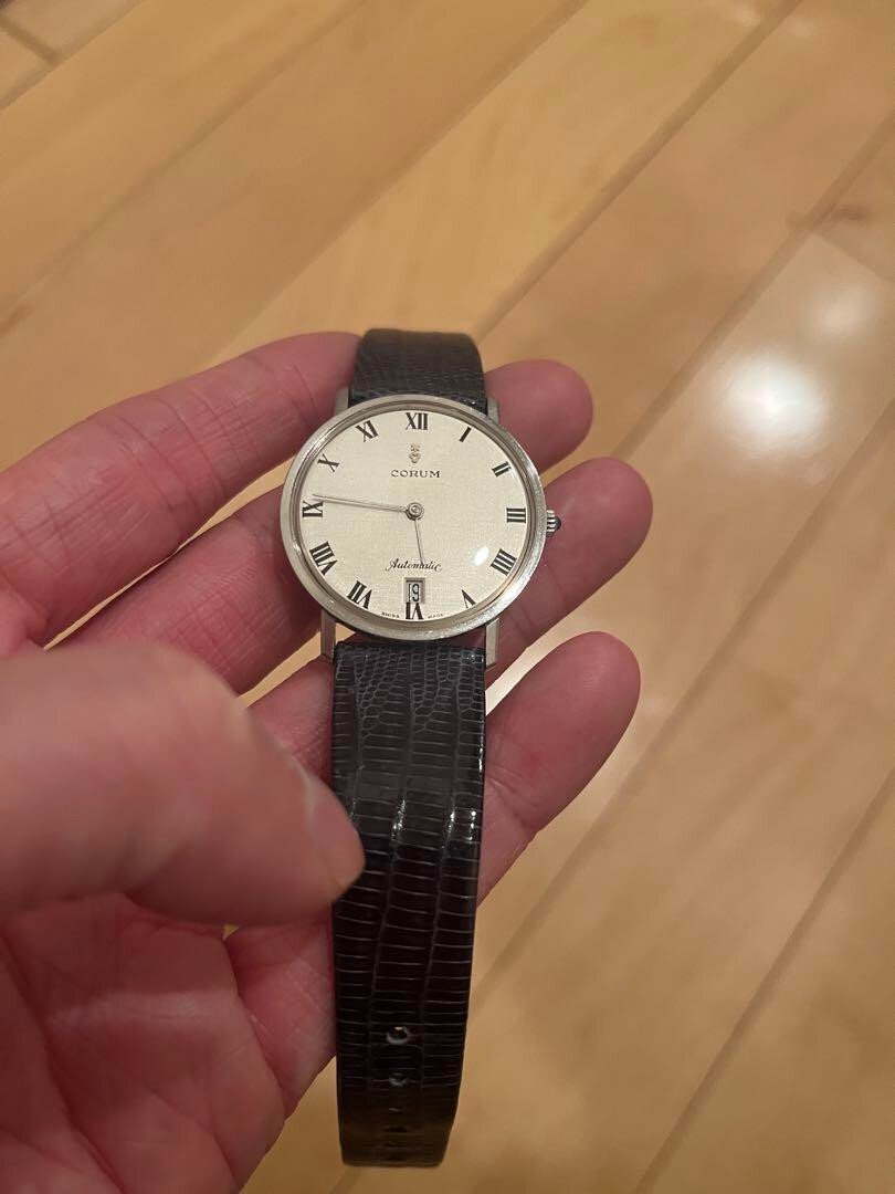 Corum Automatic Watch 1970s Navy Lizard Strap Cal. 2824 Corum Automatic Watch 1970s Navy Lizard Strap Cal. 2824