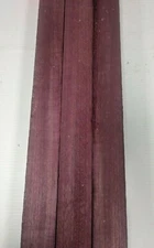 3 Pcs, Purpleheart Thin Stock 12x 2x 1/4 Woodturning Blank- Free US Shipping