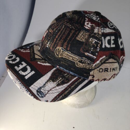 Sombrero Manta Gorra Sombrero De Colección Coca Cola Coca-Cola Cosida RARA Hecha en EE. UU. - Imagen 2 de 8