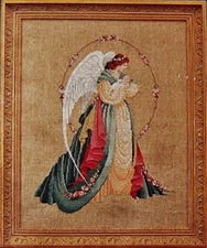 Guardian Angel Cross Stitch Lavender & Lace packet SPC445