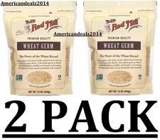 2 PACK - Bob's Red Mill Wheat Germ 12 Oz (Total 24 oz) FRESH!!