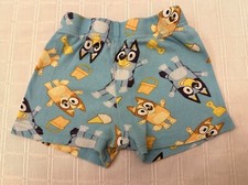 Bluey Bingo Pajama Shorts 12 18 Mos Cotton Cartoon Print Pj Bottoms Disney