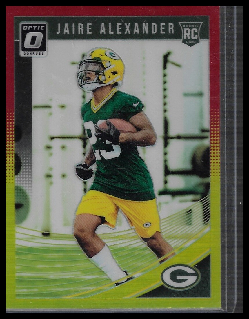 2018 Donruss Optic #109 Jaire Alexander Red and Yellow