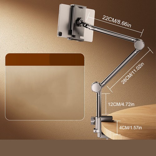 Tablet Ständer Handy Halter Bett Handy Halterung Tablet Halterung 360°Drehbarer - Afbeelding 8 van 12