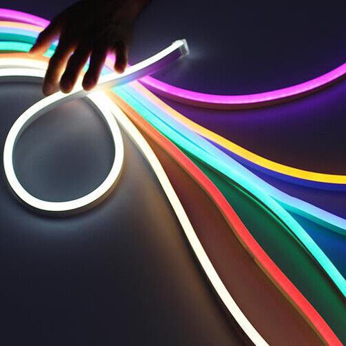2835 Flexible LED Strip Waterproof Sign Neon Lights Tube + 12V Power Adapter Kit - Picture 4 of 19