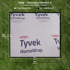 Tyvek Footprint for the Kelty Discovery Element 4 Tent