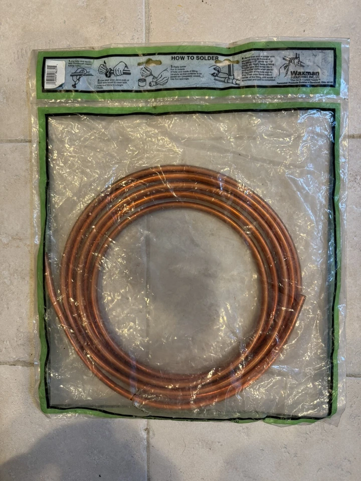 Plumbcraft Handi- Coil Copper Tubing 1/4” L 15’ Length NEW - Image 2 of 3