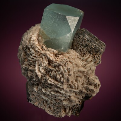 Topaz with Muscovite and Albite, Ural Mountains, Russia 1409-165