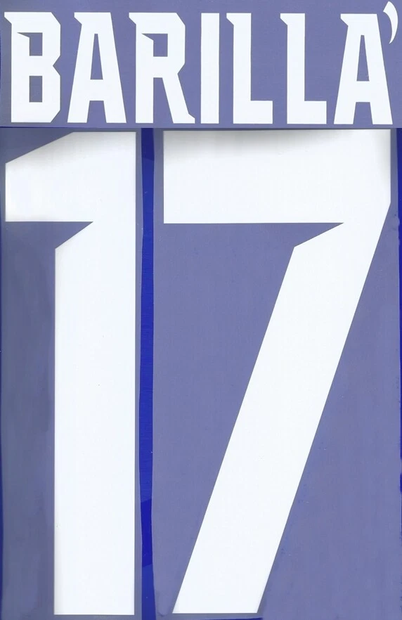 ERREÀ SET NOME NUMERO PARMA CALCIO 2018/2019 SERIE A BIANCO CM 25 VEDI TABELLA