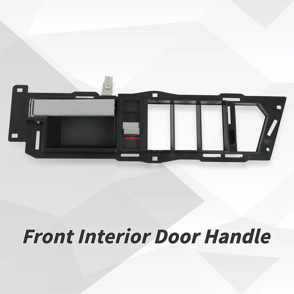 Pair Interior Door Handle For 88-89 94 Chevy GMC C/K1500 Suburban Chrome Lever - Image 3 of 4