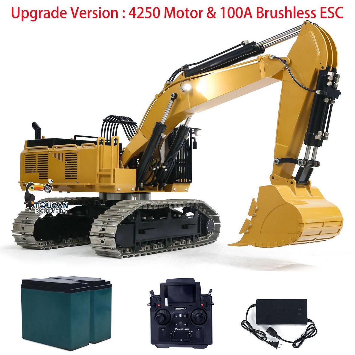 1/8 Giant Metal RC Hydraulic Excavator 385CF Heavy Duty 1/8 Giant Metal RC Hydraulic Excavator 385CF Heavy Duty