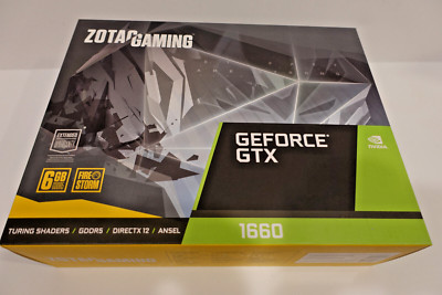 ZOTAC Gaming GeForce GTX 1660 6GB GDDR5 Graphics Card ZT-T16600K-10M TwinFan GPU