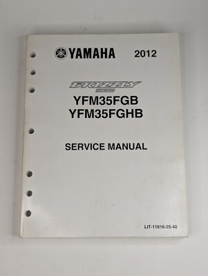 OEM Yamaha Grizzly 350 YFM35FGB FGHB Factory Service Manual LIT