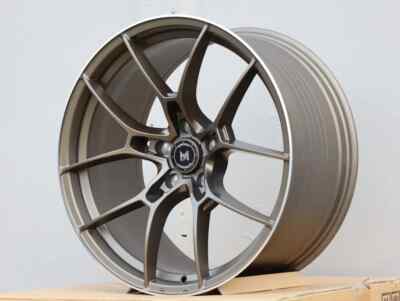Set of four 19x8.5 +35 5x100 MFlow MFR4 Bronze Wheels 19'' Rims Set CB 73.1