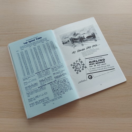 Silverstone 1959 International Trophy Meeting Programma BRDC Motorsport con pass - Foto 22 di 24