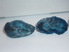 crystal therapy MINI GEODE AGATE BLUE stone crystal catalyst rock bio