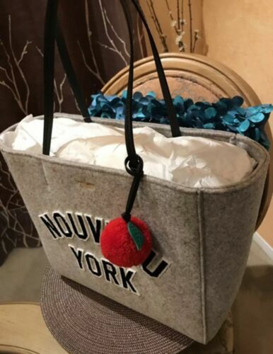 NWT Kate Spade Nouveau York Hallie Grey Tote Bag Shoulder Bag Handbag - Picture 7 of 9