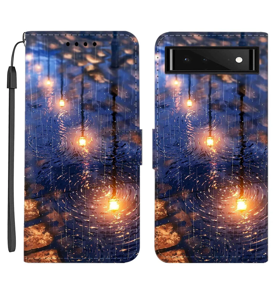 For Google Pixel 9A 7 6 5 4 8 10 Pro XL Magnetic Flip Leather Case Wallet Cover - Image 3 of 4