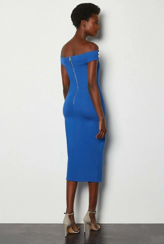 Cobalt blue sale bardot dress