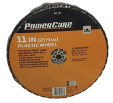 1 Power Care 11 x 1.75” Universal Plastic Rear Wheels Lawn Mower Replacement
