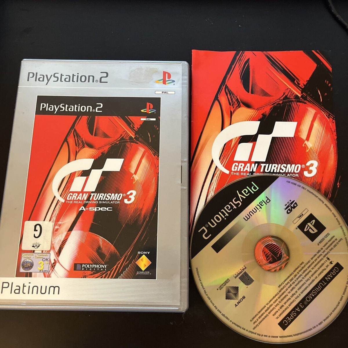 Gran Turismo 3 A-Spec – Sony PlayStation 2, PAL, Bon état (avec Manuel)