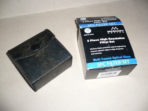 MERKURY OPTICS 3 Piece High Rez Filter Set 52mm UV, FD, PL Model FK-52B - Picture 5 of 11