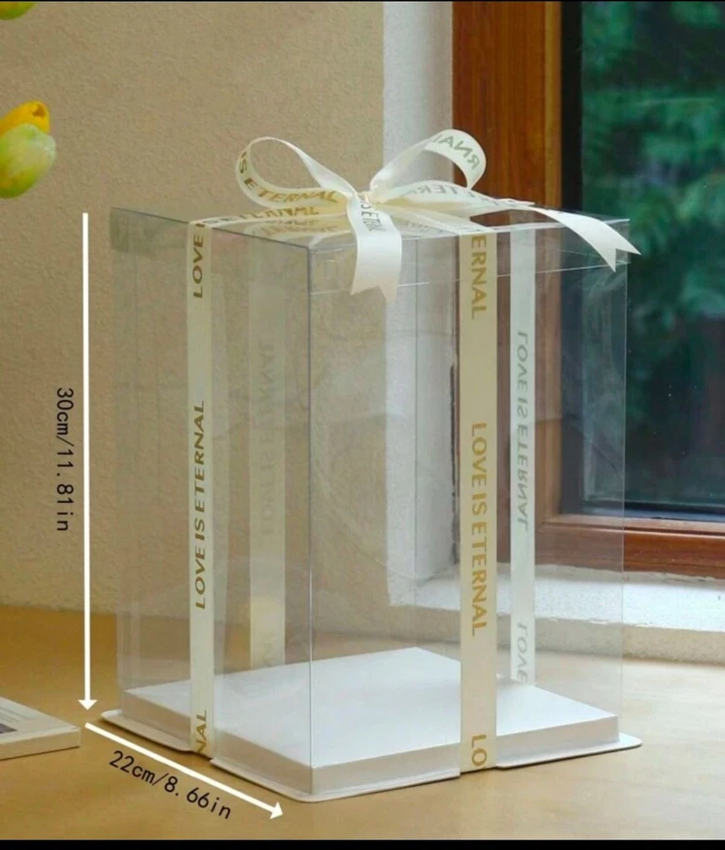  30 Scatole Trasparenti Per Confezione Bomboniera - Immagine 2 di 2