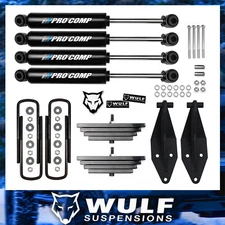 2.8" Front Leaf Pack Lift Kit + Pro Comp Shocks For 2000-2005 Ford Excursion 4X4