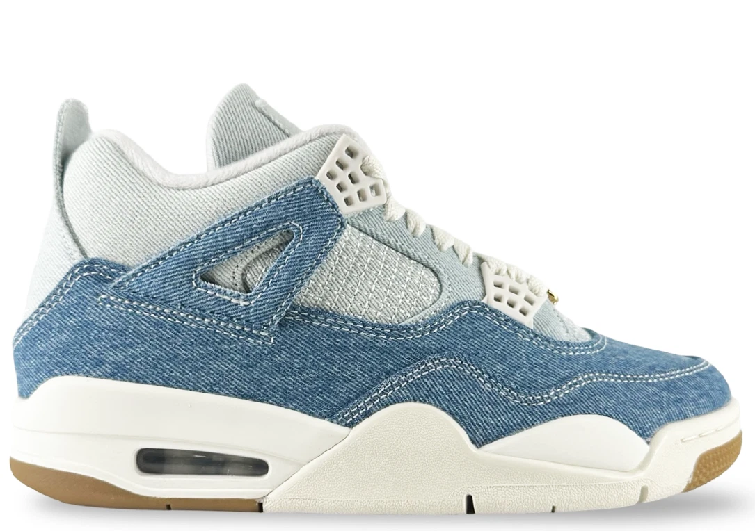 Jordan 4 Retro TEX Worn Blue Denim W for sale | eBay