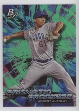 2018 Bowman Platinum Prismatic Prodigies Green 10/99 Adbert Alzolay #PPP-19 6k2