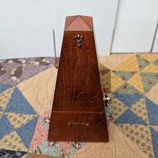 Seth Thomas Vintage Mechanical Wood Metronome for Piano Violin Cello