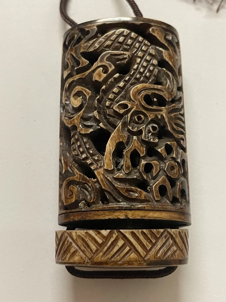 Antique Japanese carved inro pre 1900 superb - Image 3 of 4