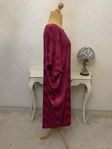 Marina Rinaldi reine Seide Kleid Gr. Gr. MR 33-W24US-It62-DE54-FR58 - Bild 2 von 8