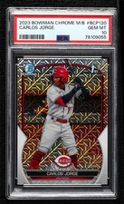 2023 Bowman Chrome Prospects Mega Box Mojo Refractor Carlos Jorge PSA 10 17uf