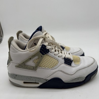 Nike Air Jordan 4 Retro Midnight Navy DH6927-140 Men s Size 8.5 White Blue