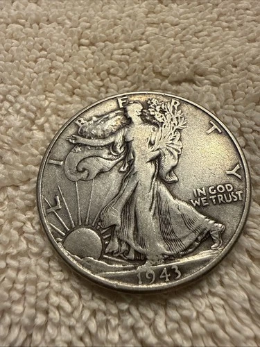 1943 WALKING LIBERTY HALF DOLLAR Very Fine 90% SILVER