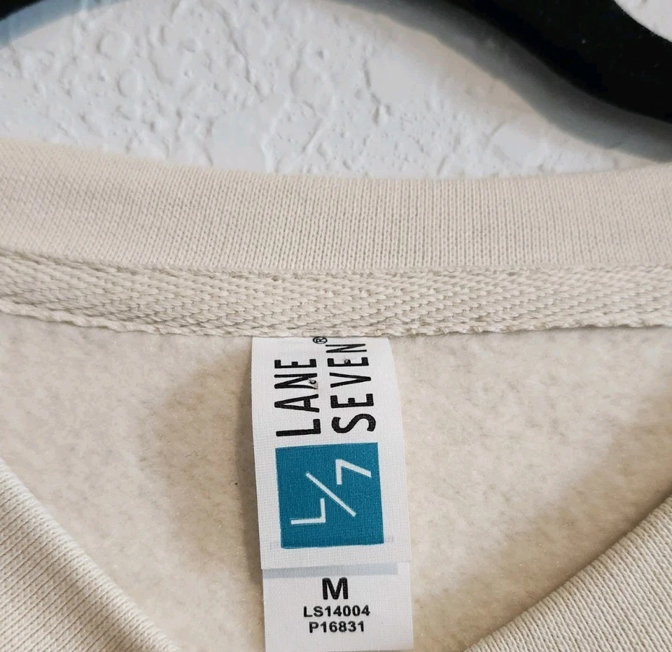 Sudadera Lane Seven Breckenridge Talla M Beige Polar Pullover Colorado... Foto 3 de 4