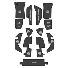 Sound Deadener For 68-75 Chevrolet Corvette Roadster Mastic With Pad 13pc Sound Deadener For 68-75 Chevrolet Corvette Roadster Mastic With Pad 13pc