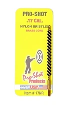 Pro-Shot Bore Brush For 7 mm Rifle #8-32 Thread Nylon Bristles Brass Core - 7NR