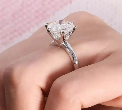 #ad #ad Certified RARE 3.50 ct VS1 Round Cut White Diamond AAA 14K White Gold Ring $499.99