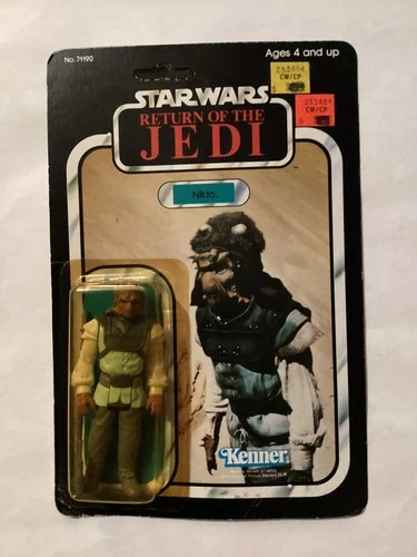 NIKTO - #71190 - KENNER STAR WARS ROTJ - Vintage SEALED ON CARD 1983