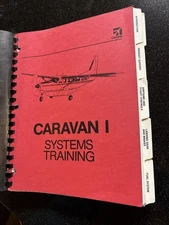 1987 Vtg Cessna Caravan I Systems Training Tc-1 Class + Schematics Fold Outs