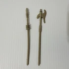 CASTLE GRAYSKULL SPEAR AND HALBERD - 1981 He-Man MOTU Vintage Weapon Lot Of 2
