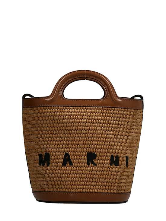 Marni - Women - Straw bag with handles - Brown