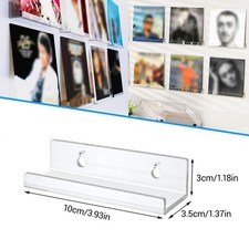 2-10X Acrylic Vinyl Record Wall Mount magazine Display Shelves Wall Mout Holder