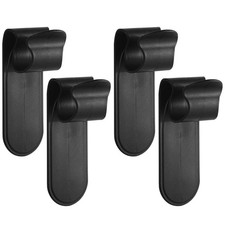 Black Reusable Plastic Car Umbrella Holder 4Pcs Wall Mount Storage Hooks